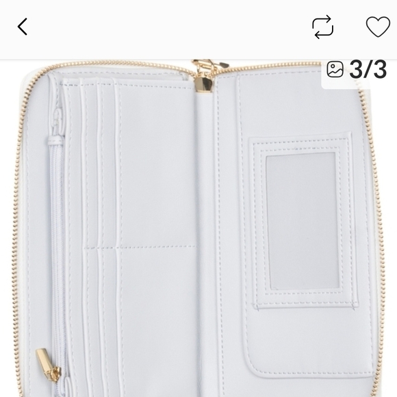 Betsey Johnson White Floral Clutch Nwt - Picture 4 of 4